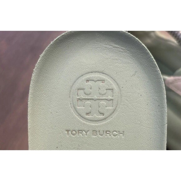Tory Burch Tory Sneaker Kid Suede & Leather  Size 11 Mint Chip Colorblock - Picture 8 of 9